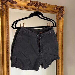 Vintage Route 66 Gray Cargo Shorts